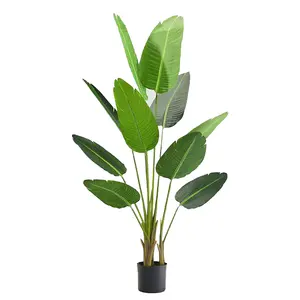 Factory Artificial Plastic Banana Bonsai Tree Plants