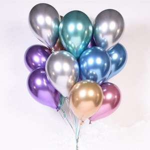 50Pcs 12นิ้วChrome Metallicลูกโป่งหนาหนาสำหรับงานแต่งงานวันเกิดครบรอบเทศกาลคริสต์มาสSBR105 - Product Image 3