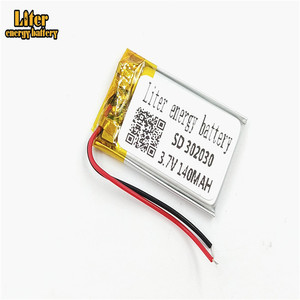 Rechargeable battery lithium polymer battery battery 3,7 V 302030, 140 mah Li-ion battery's warehousing electronic and digital products - Product Image 3