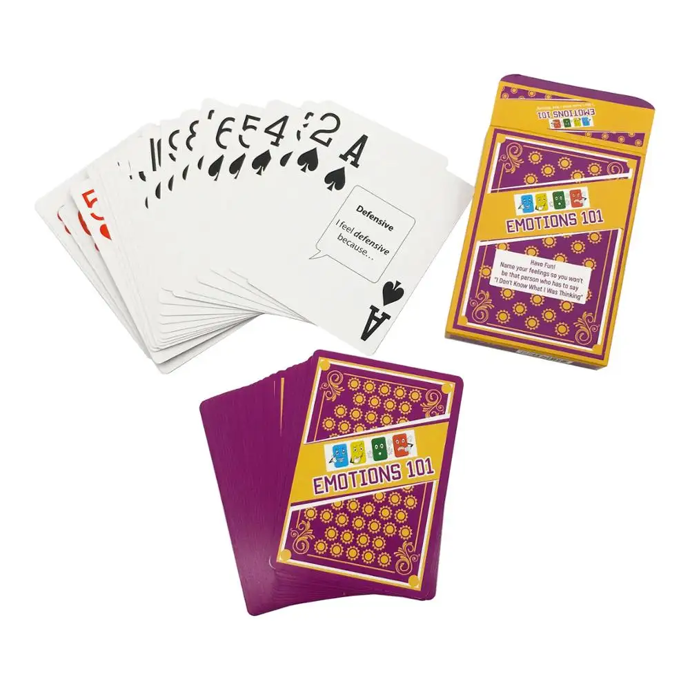 Cartes à jouer personnalisées d'impression de base noir Allemand poker en papier