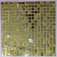 4mm Golds piegel Kristall mosaik Glas fliese
