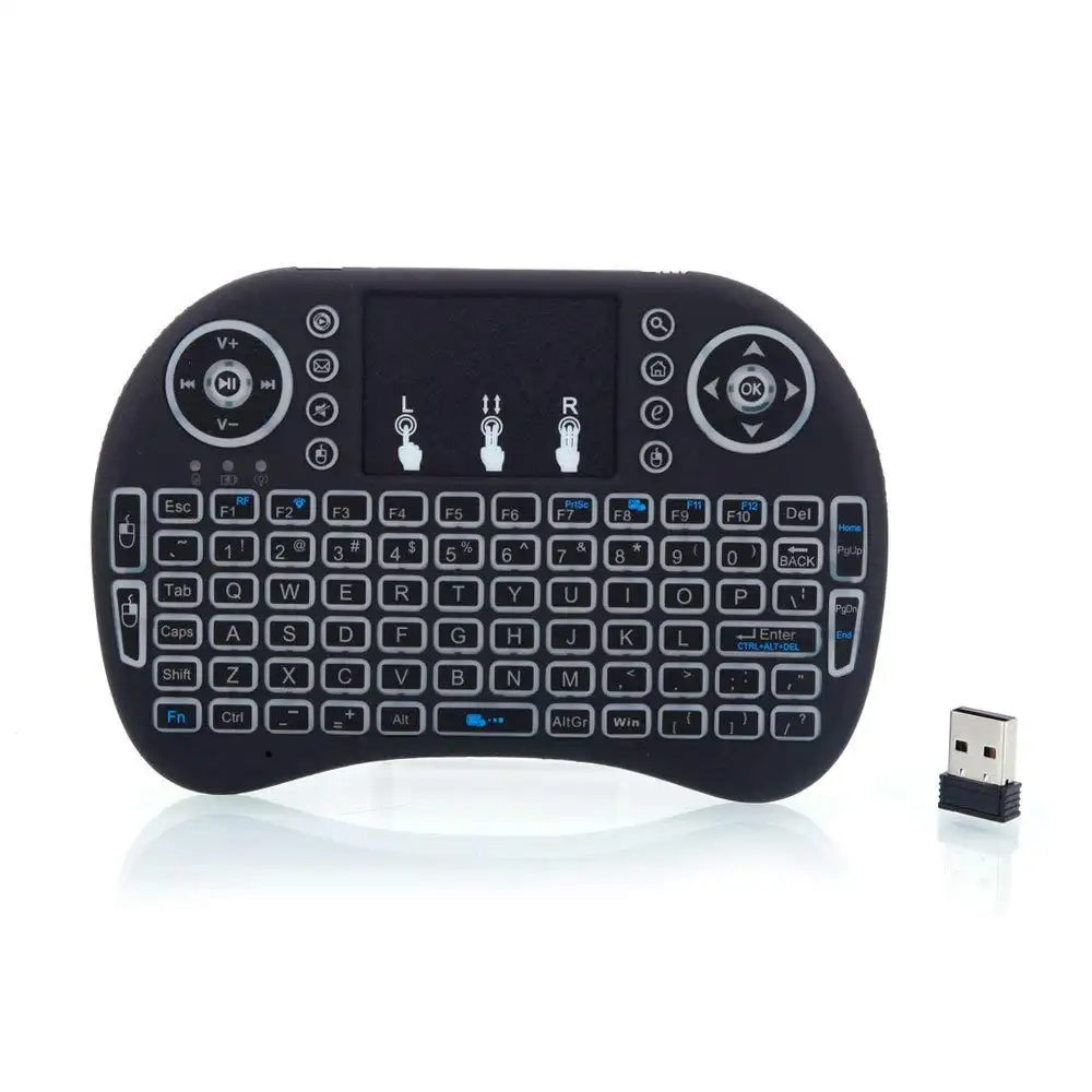 Fly Air Mouse Terbaik Airmouse Rii I8 Hot 2.4G Wireless USB Mini I8 Keyboard 2.4G Wireless Keyboard Backlit