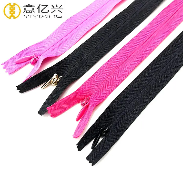 YYX Tùy Chỉnh Giấu Zipers Nhà Sản Xuất Nylon 35Cm Vô Hình Zips Cho Trang Phục