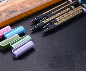 Bview Art Meilleures ventes 10 couleurs Stylos marqueurs métalliques STA pour le bricolage - Product Image 3