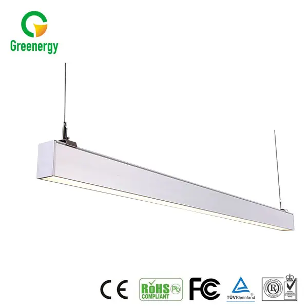 Good quality suspended ceiling led linear light fluorescent light fixtures hanging light for office