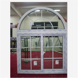 אבנט חלון ויניל בסגנון דרום אמריקאי, שקופיות PVC חלון קשת עם רשת - Product Image 2