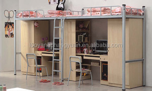 <span class=keywords><strong>Adolescent</strong></span> mode <span class=keywords><strong>lit</strong></span> <span class=keywords><strong>superposé</strong></span> en métal avec des vêtements armoire - Product Image 4
