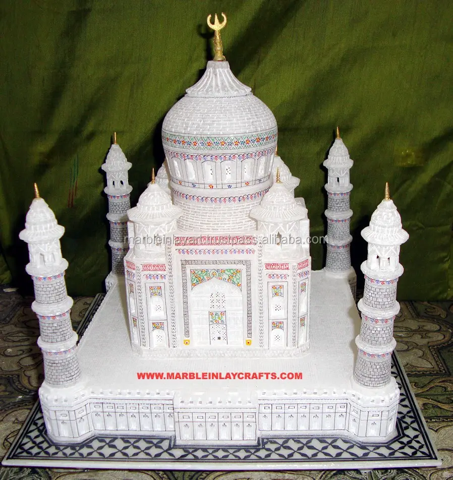 Mooie Miniatura Marmer Taj Mahal Modellen