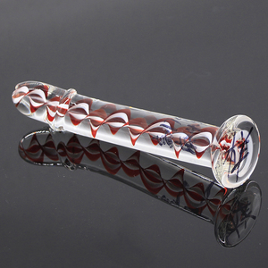 Produk Mainan Seks Dildo Bebas Genggam, Dildo dan Vibrator Mainan Seks Kaca Sumbat Kaca - Product Image 6