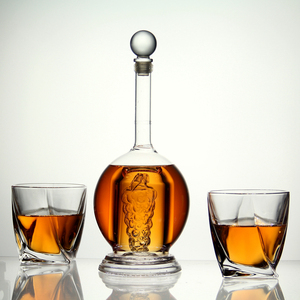 Decantador de Vino y Whisky AIHPO Hecho a Mano con Forma de Uva, Juego de Botellas de Tequila Vacías de 750 ml para Licores - Product Image 2