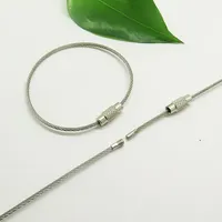 YIWANG - Stainless Steel Wire Rope Keychain, Cable Key Ring