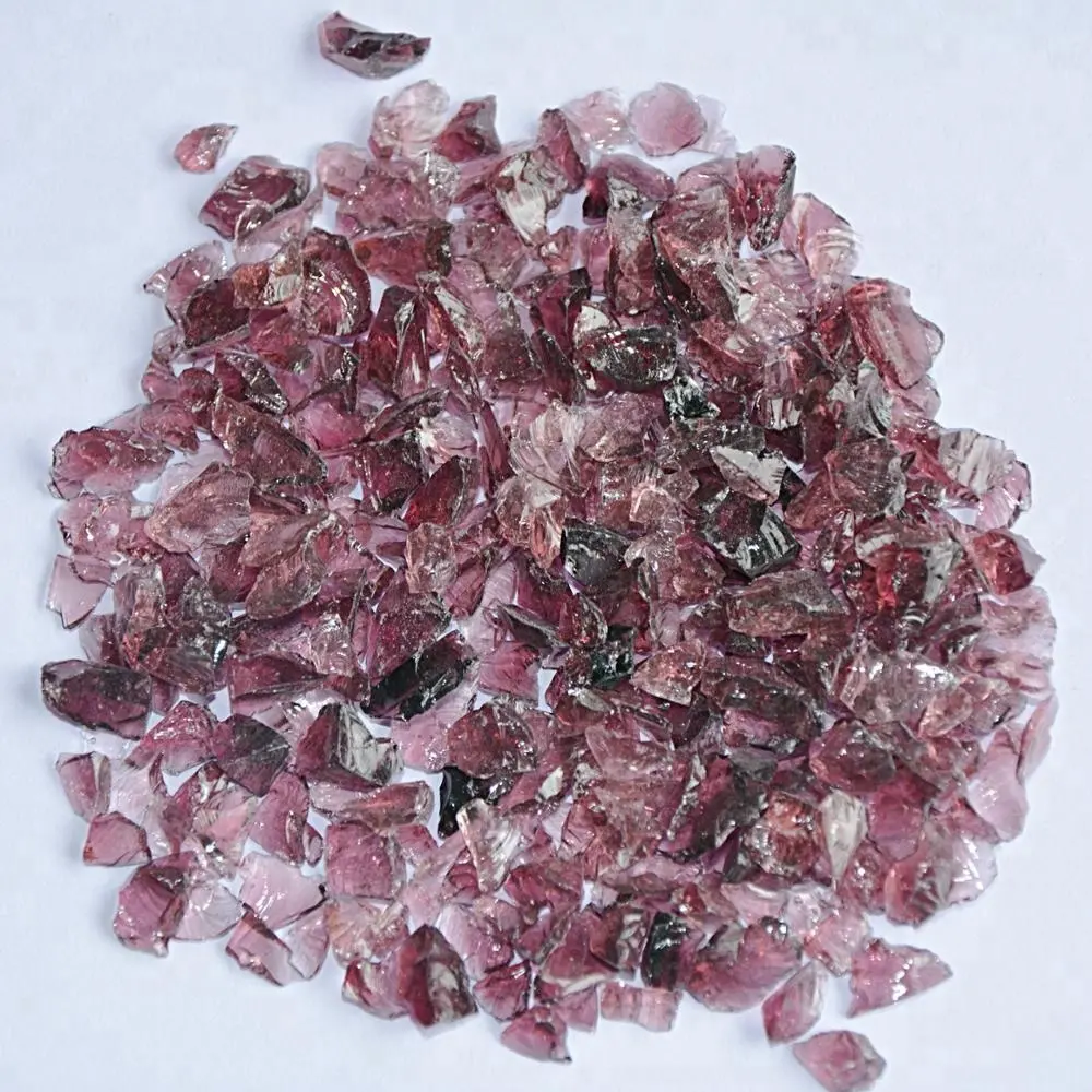 Recycelt Fiel Farben Glas Chips Glas Kies für Glas Landschaftsbau Mulch