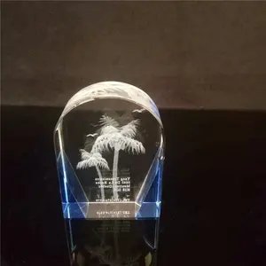 現代彫る工芸品 3D レーザー刻印さクリスタルキューブブランククリスタルキューブ彫刻