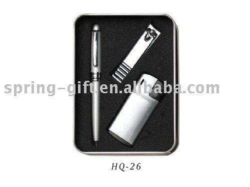 подарок промотирования ручки набор с зажигалкой