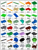 100g sac Pandatoys brique pièces NO.3036 bloc de construction brique pour MOC bricolage jouets 1000 + moules avec 36 + couleurs Stock 3036 6*8 6x8 blocs