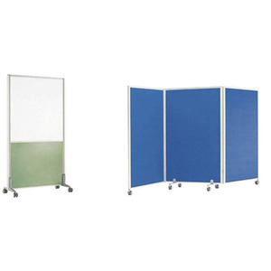 Partition murale de salle de séparation, séparateur mural de bureau mobile avec roues - Product Image 3