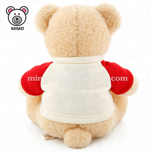 Felice di Tutti I Giorni di Sublimazione Teddy Orso T shirt Commercio All'ingrosso Stampa Personalizzata LOGO Animale di Pezza Morbido <span class=keywords><strong>Peluche</strong></span> Giocattolo Per Bambini di <span class=keywords><strong>Grandi</strong></span> Dimensioni Orsacchiotto - Product Image 2