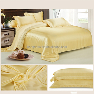 Luxury Chinese Pure 100% Mulberry Silk Bedding Set / Silk Bed Sheet