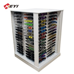 Customized Modern Pop Acrylic <strong>Display</strong> <strong>Case</strong> 4 Faces LED Light-up Acrylic Knife <strong>Display</strong> Stand Promotion <strong>White</strong> or Customized 100pcs
