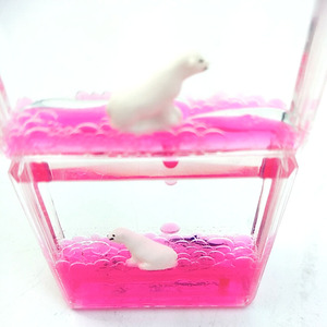 כיכר קוביית צף קטן קטן צעצועי שמן נוזל טיימר לילדים - Product Image 4