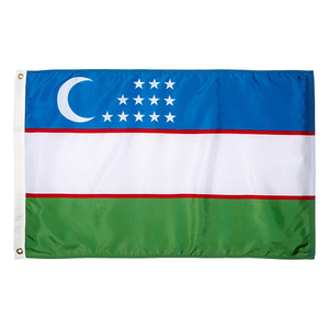 <span class=keywords><strong>Bandera</strong></span> de <span class=keywords><strong>Uzbekistán</strong></span> Personalizada de 3x5, Venta al por Mayor - Product Image 1