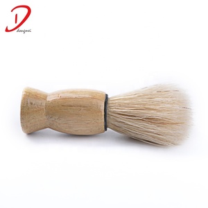 Toptan ucuz küçük ahşap kolu kıl saç paketi ile tek kullanımlık tıraş fırçası - Product Image 3