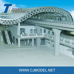 Modelo moderno de estación de <span class=keywords><strong>ferrocarril</strong></span> para famosa ciudad, modelo de estación de autobús para uso planificado - Product Image 3