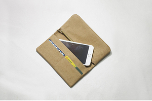 Retro lindo <span class=keywords><strong>sucio</strong></span> resistente damas bolsos de mano de las mujeres cremallera Cartera de diseño lavable kraft <span class=keywords><strong>papel</strong></span> - Product Image 2