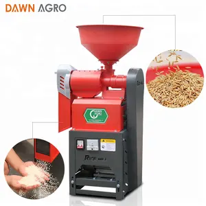 DAWN AGRO pequeño maíz Dehusker automática molino de arroz fresadora máquina para la venta