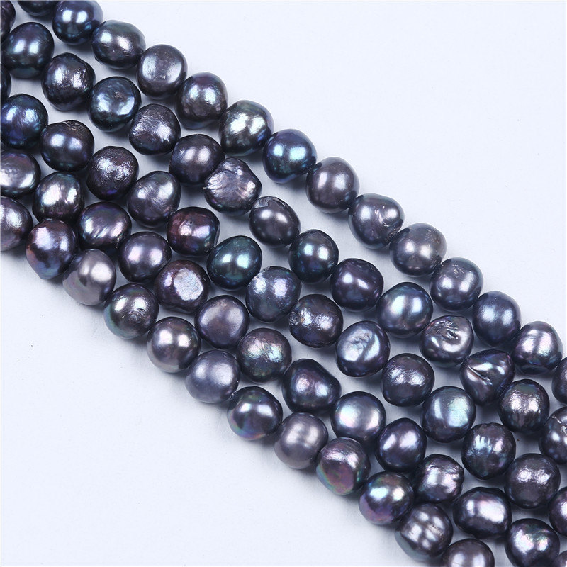 Натуральный пресноводный жемчуг в стиле барокко, 16 дюймов, нить 9-10 мм