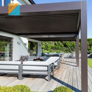 Réglable lames poudre <span class=keywords><strong>enduit</strong></span> pergola extérieure - Product Image 5