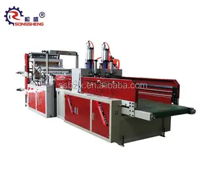 SS The Small Plastic Price in China Sealing Heat Cutting 150pcs/min Production Line plastic Bag Making Machine