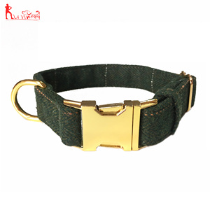 Conjunto de correa para <span class=keywords><strong>Collar</strong></span> de perro con diseño de cuadros cómodos y suaves, plomo ajustable con anillos en D duraderos - Product Image 3
