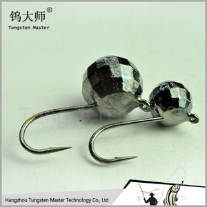Cebo artificial pesca de tungsteno hielo y pesca jigs cabeza con ganchos - Product Image 6