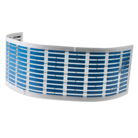 Autocollant égaliseur bleu activé par le son C0434 45x11cm pour voiture