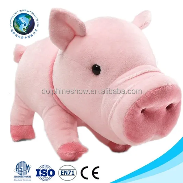 Meist verkaufte billige Plüsch Plüsch tier rosa Schwein lebensechte niedliche ausgestopfte weiche Plüsch rosa Schwein Hundes pielzeug