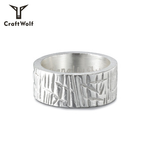 Mestiere Lupo Personalizzato gioielli fatti a mano di vendita caldo 2020 Vintage Irregolare inciso <span class=keywords><strong>Anelli</strong></span> In Acciaio Inox per l'<span class=keywords><strong>uomo</strong></span> le donne - Product Image 6