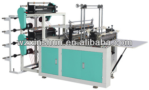 Ruian Xinshun יצרן כפול קו חם חיתוך פלסטיק תיק ביצוע מכונה עבור חזק אשפה שקיות - Product Image 2