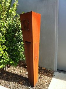 De metal clásico arte de acero corten de malibox con intercomunicador - Product Image 6