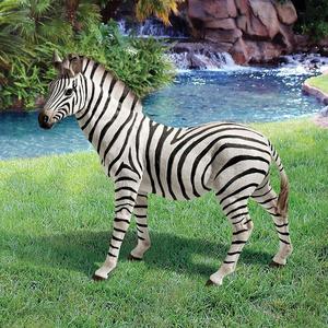 Escultura de Animal decorativa, estatua de <span class=keywords><strong>cebra</strong></span> colorida de resina de tamaño real - Product Image 5