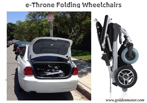 ¡E-Throne! ¡Nueva Versión! Silla de Ruedas Eléctrica Plegable Portátil con Motor sin Escobillas y Certificación CE - Product Image 4