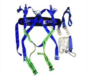 Adjustable full body height construction working safety belt and climbing outdoor working safety harness