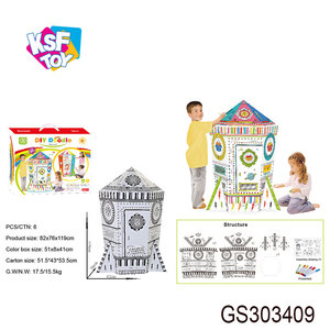 Giocattolo <span class=keywords><strong>da</strong></span> <span class=keywords><strong>disegno</strong></span> educativo per bambini fai <span class=keywords><strong>da</strong></span> te rocket house aqua doodle <span class=keywords><strong>cartone</strong></span> con musica e luce - Product Image 2