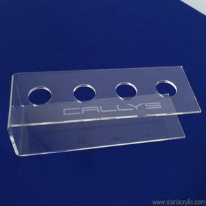 Commercio All'ingrosso della fabbrica 4 Foro a forma di C Chiaro Lucite Composito Siringa Display Rack Acrilico Siringa Supporto - Product Image 3