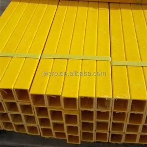 Perak Fiberglass Tabung Persegi Warna Fiberglass Pipa Produsen