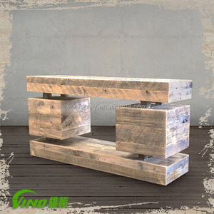 Antiguo de madera portátil estante de exhibición soporte de TV hecho a mano casa decoración almacenamiento pantalla TV venta al por mayor de escritorio muebles de mesa - Product Image 1