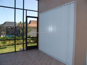 Volets accordéon résistants aux vents d'ouragan TOMA, certifiés ISO9001, ISO14001, ISO45001, CE, en alliage d'aluminium pour portes horizontales - Product Image 4