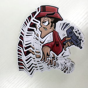 Tùy chỉnh Vinyl in ấn ưa thích dính phim hoạt hình không thấm nước chết cắt Logo dán nhãn - Product Image 2