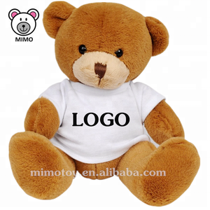 8'' Cartoon Cute Custom LOGO Stuffed Animal Plush Brown <strong>Teddy</strong> <strong>Bear</strong> <strong>Wholesale</strong> Kids Soft Plush Toy <strong>Sublimation</strong> <strong>Teddy</strong> <strong>Bear</strong> <strong>T</strong> <strong>Shirt</strong> - Product Image 4