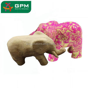Modèle d'éléphant debout en papier mâché 3D Decopatch, artisanat - Product Image 1